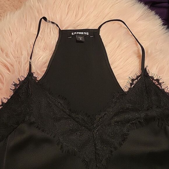 Express Black Camisole with Lace Trim size Small NWT - Picture 3 of 8